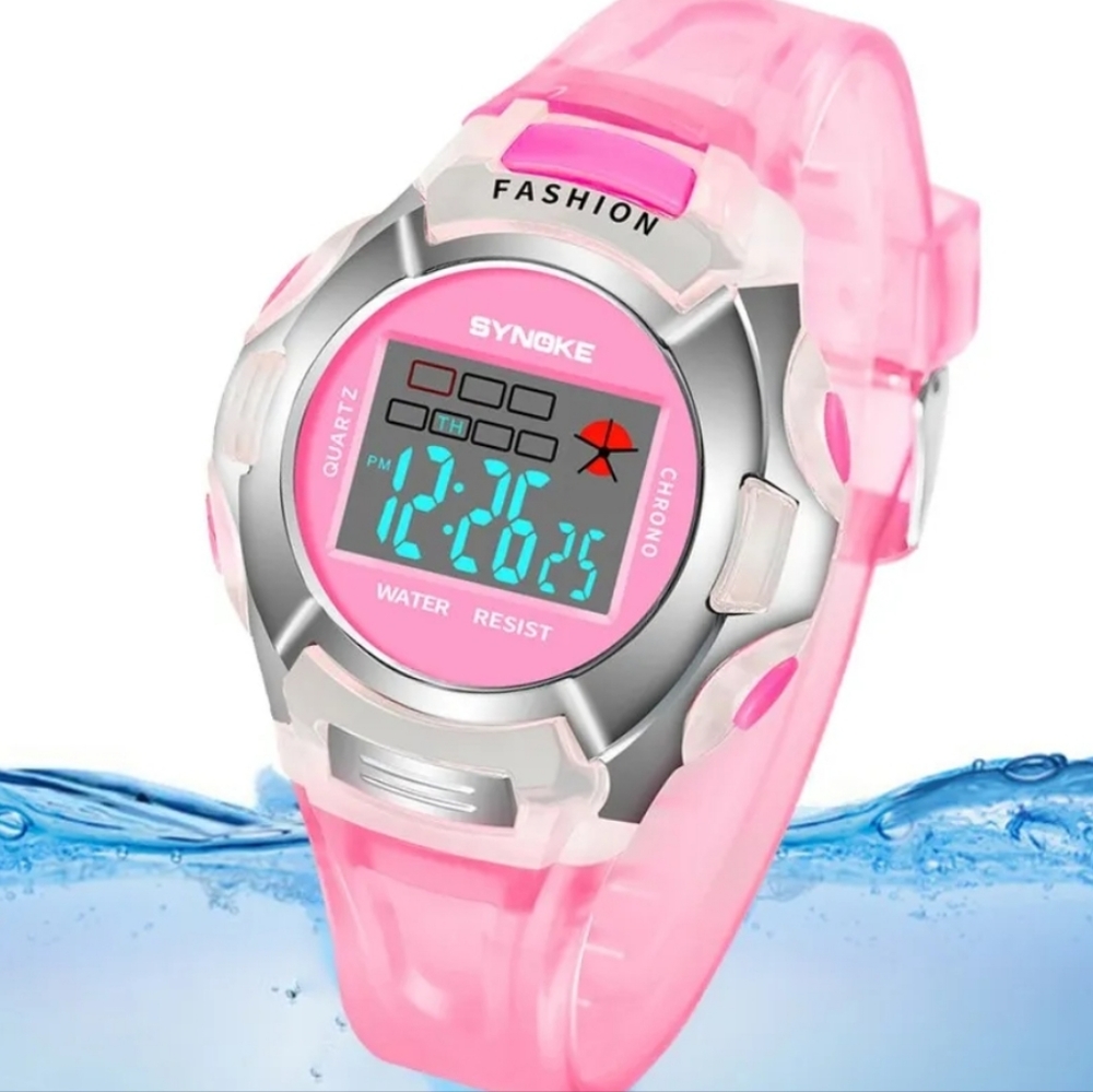 Pink  LED Digital Watch - Picture 7 of 10